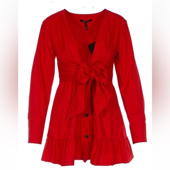 Marissa‎ Webb Janelle Lightweight Canvas Dress in Rouge - Picture 2 of 8